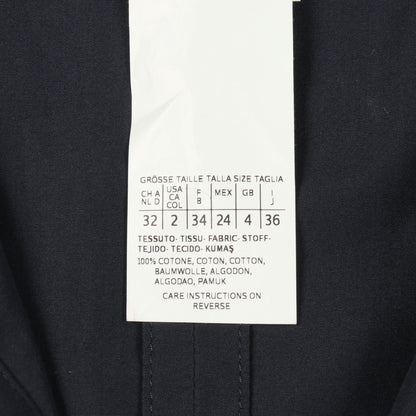 シャツワンピース 長袖 コットン ネイビー エスマックスマーラ ワンピース S Max Mara
