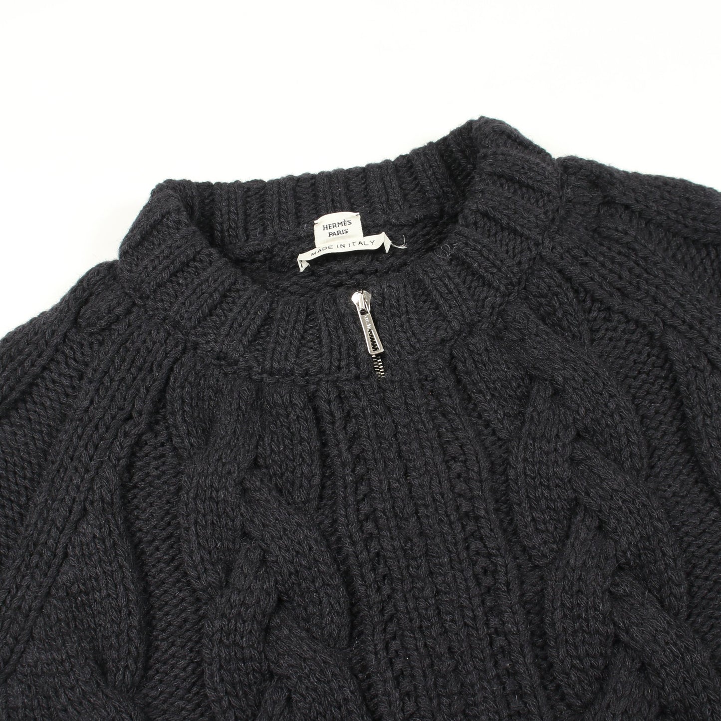 カーディガン ウール カシミヤ モヘヤ ネイビー エルメス トップス HERMES