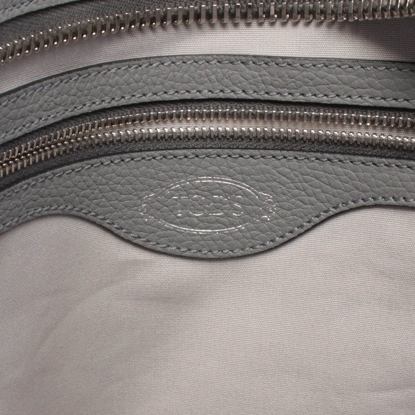 ハンドバッグ トートバッグ レザー スエード グレー 2WAY トッズ バッグ TOD'S