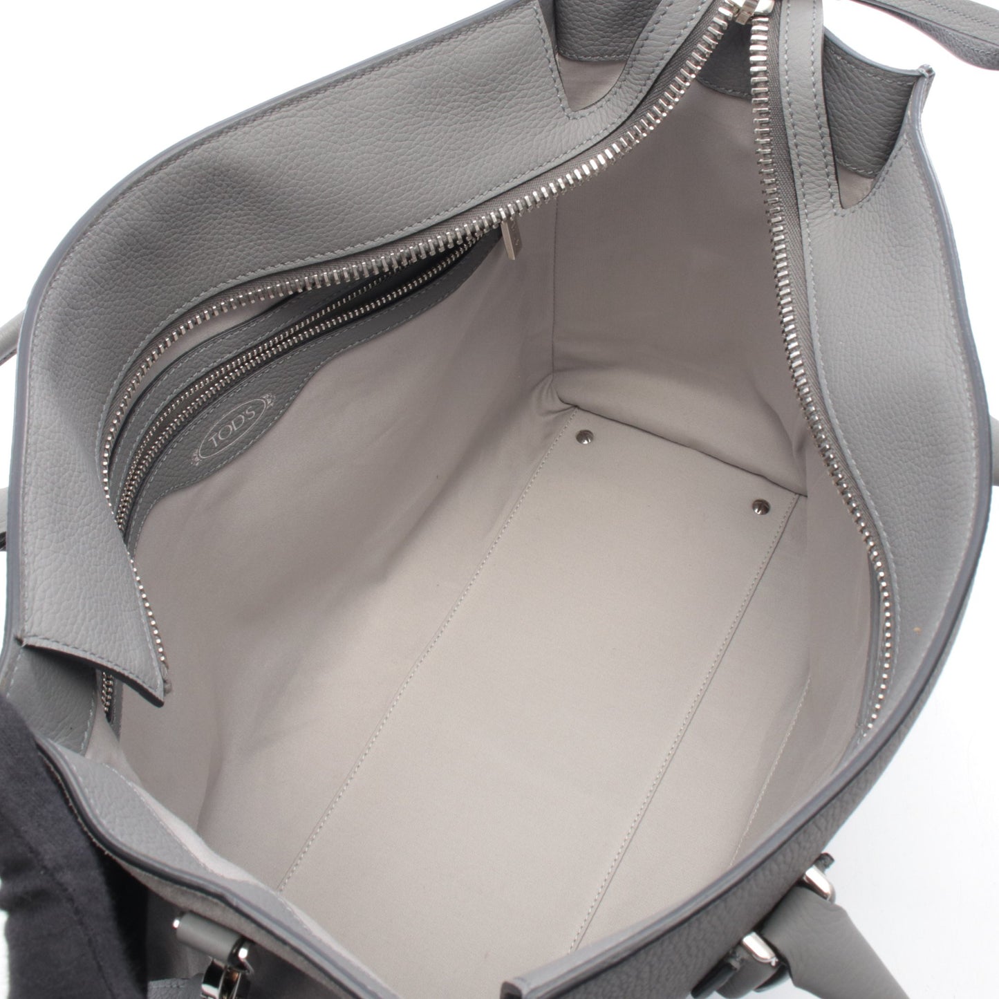 ハンドバッグ トートバッグ レザー スエード グレー 2WAY トッズ バッグ TOD'S