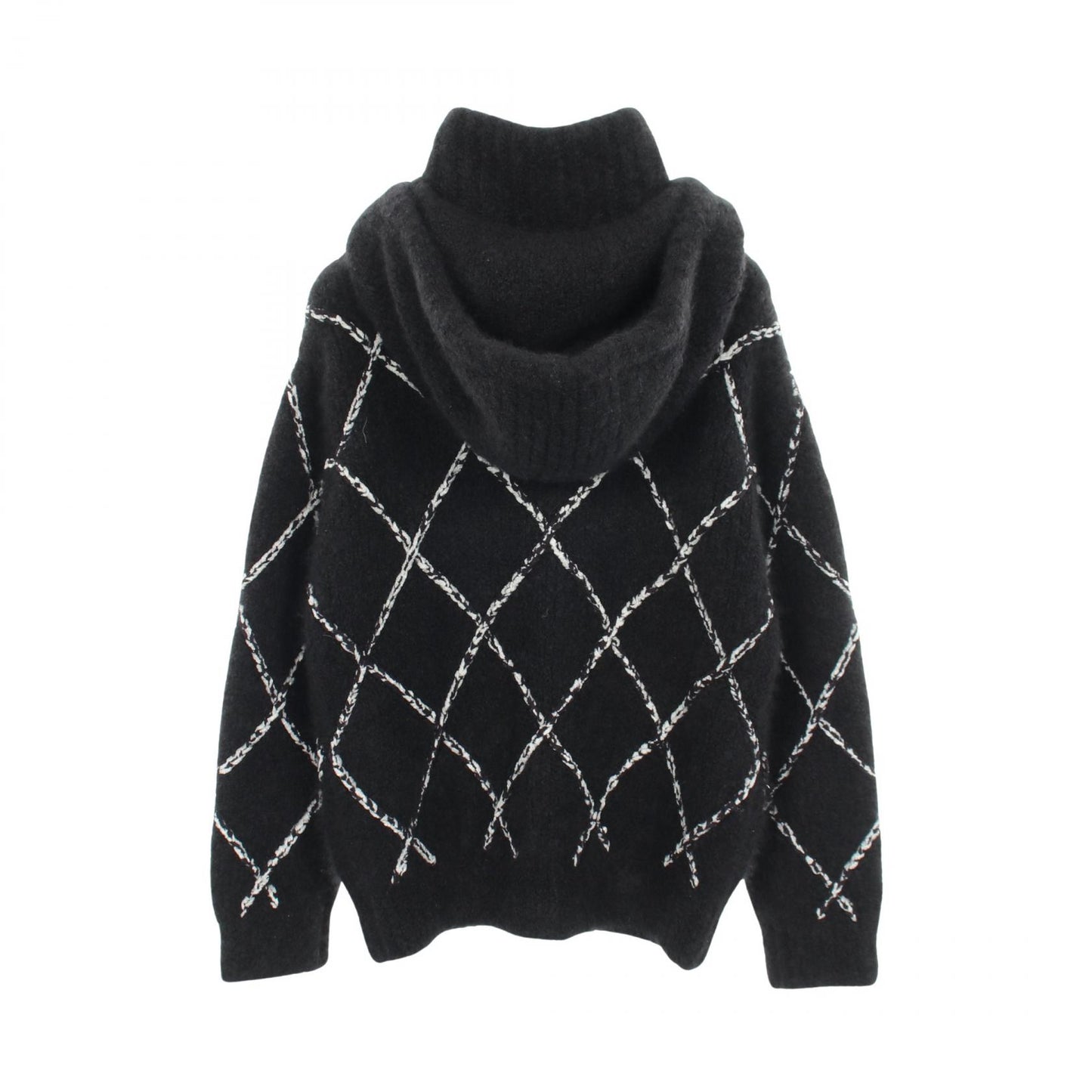 ココマーク ジップアップ ニット ジャケット カシミヤ シルク ブラック シャネル アウター CHANEL