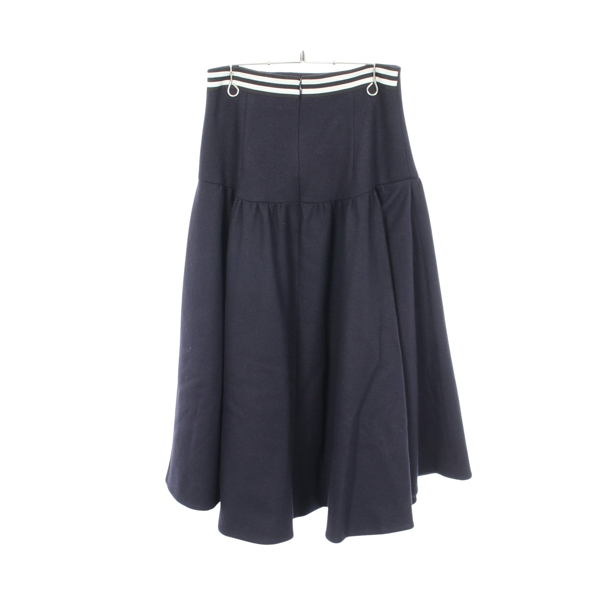 フレア スカート ウール ネイビー ボーダーズアットバルコニー ボトムス BORDERS at BALCONY