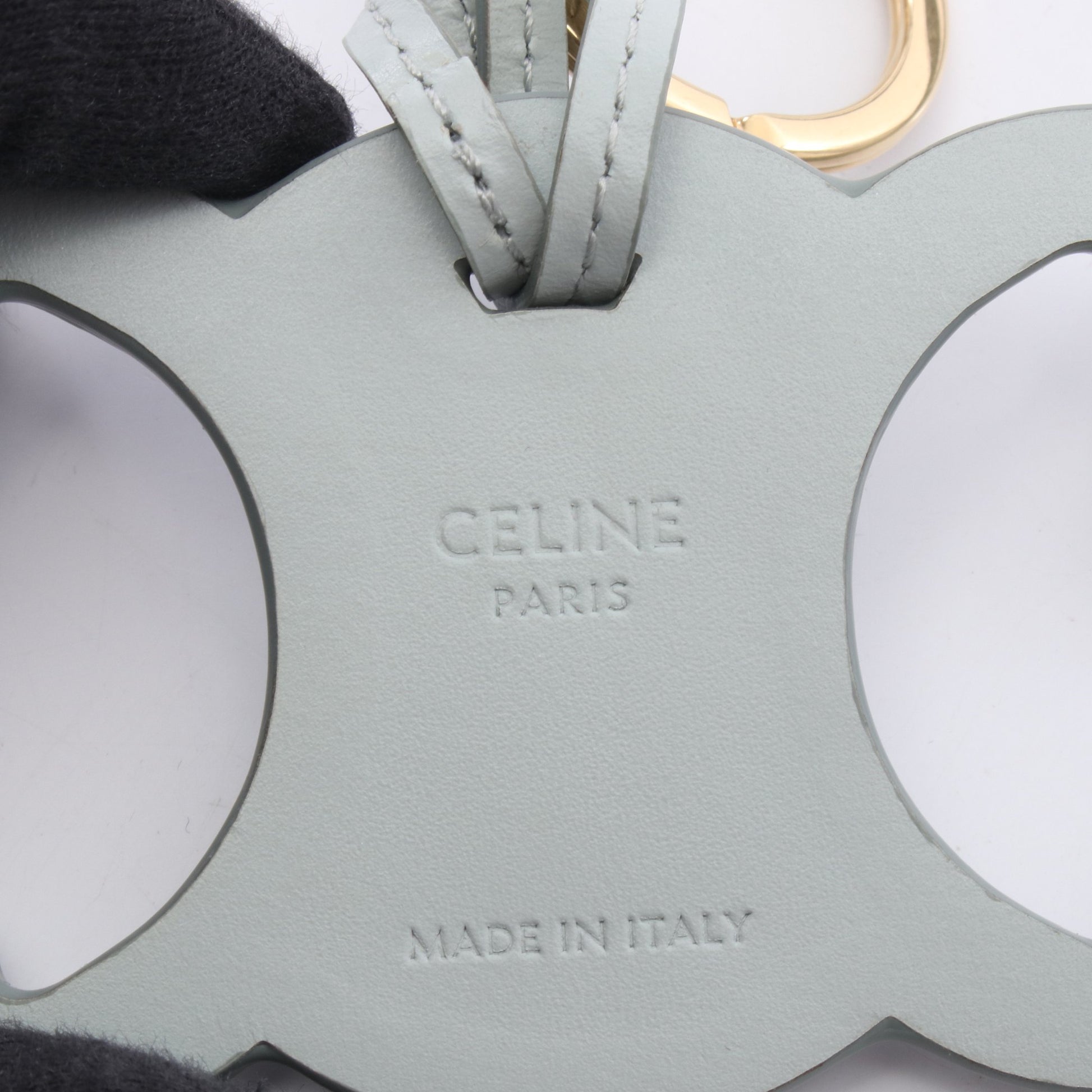 トリオンフ バッグチャーム レザー ブルーグレー セリーヌ 財布・小物 CELINE