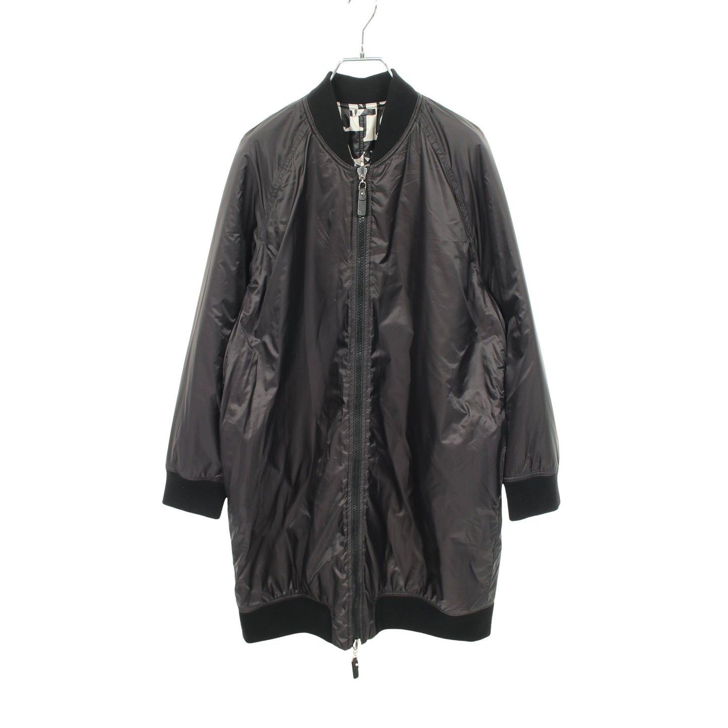 The Cube ジャケット 総柄 ブラック アイボリー 中綿 リバーシブル マックスマーラ アウター Max Mara