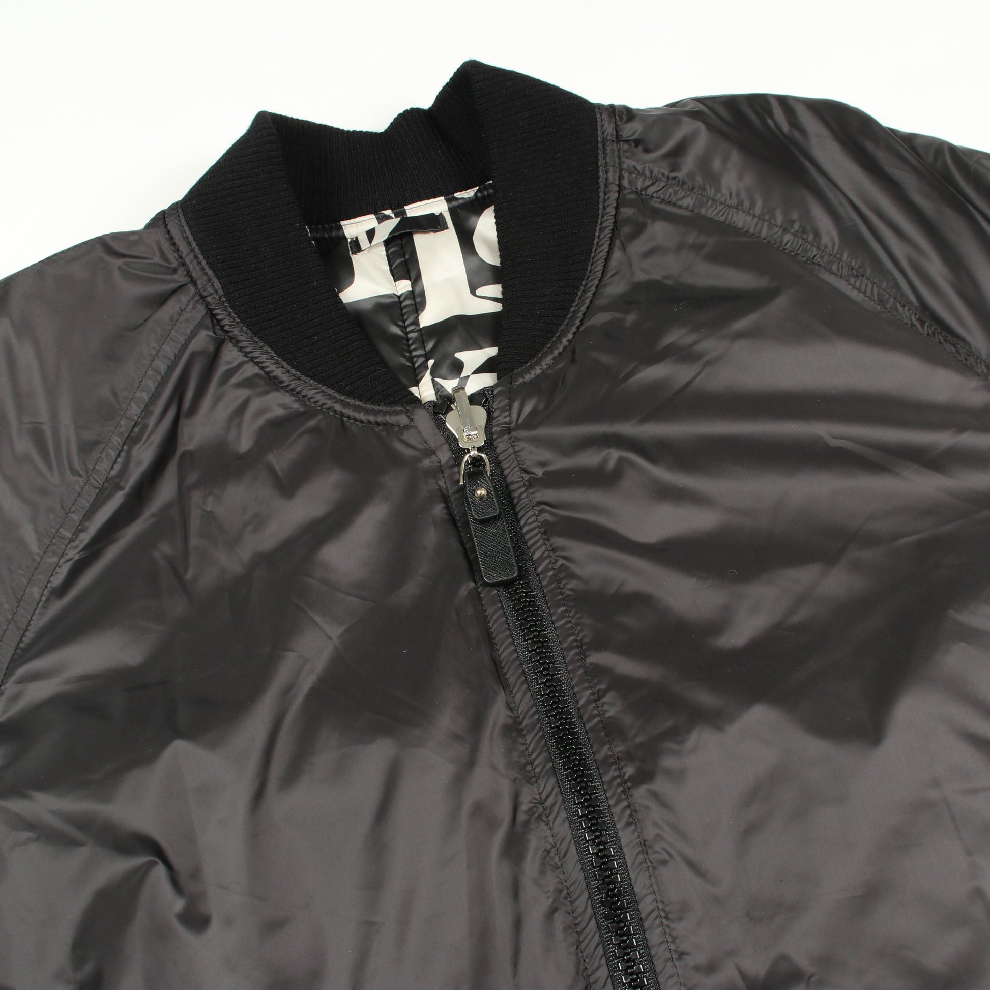 The Cube ジャケット 総柄 ブラック アイボリー 中綿 リバーシブル マックスマーラ アウター Max Mara