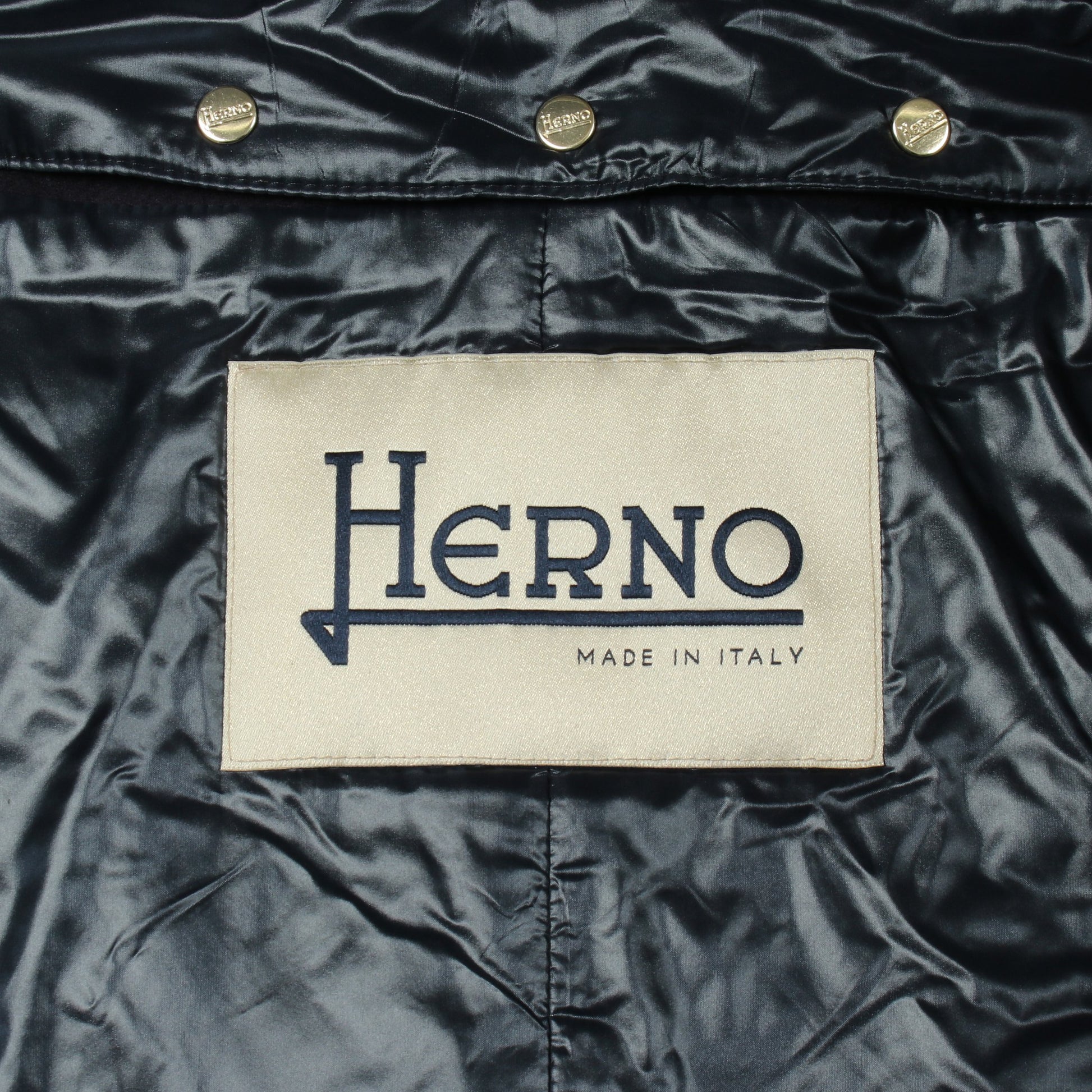 コート ウール ナイロン ネイビー 切替 ヘルノ アウター HERNO