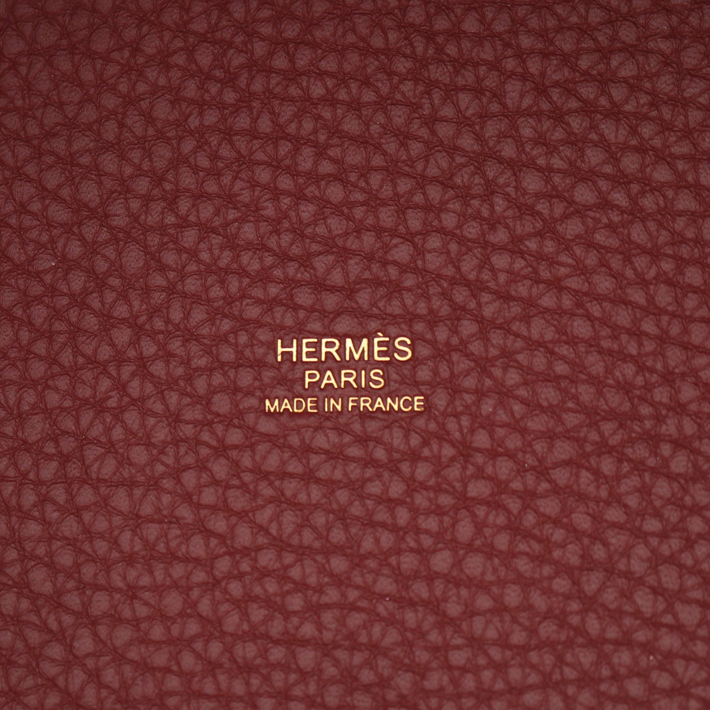 ピコタンロックPM ルージュアッシュ ハンドバッグ トリヨンクレマンス ボルドー ゴールド金具 W刻印 エルメス バッグ HERMES