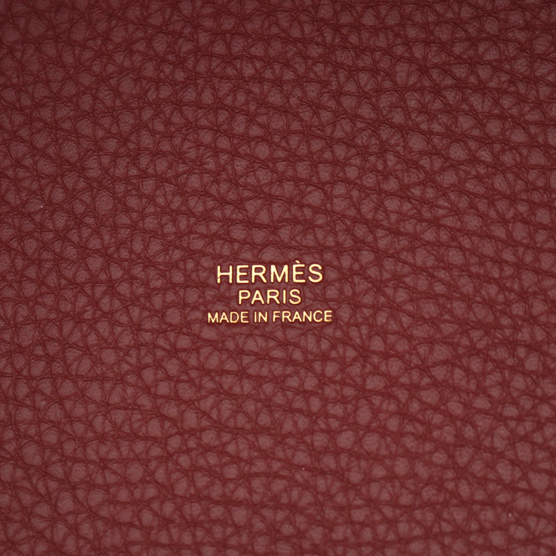 ピコタンロックPM ルージュアッシュ ハンドバッグ トリヨンクレマンス ボルドー ゴールド金具 W刻印 エルメス バッグ HERMES