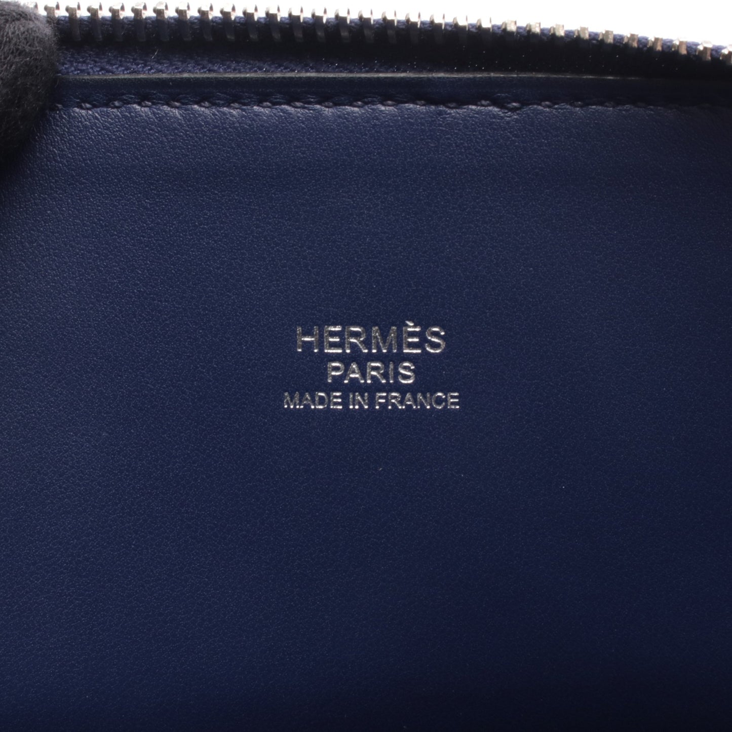 ボリード27 ブルーアンクル ハンドバッグ ヴォーエプソン ダークブルー シルバー金具 2WAY D刻印 エルメス バッグ HERMES