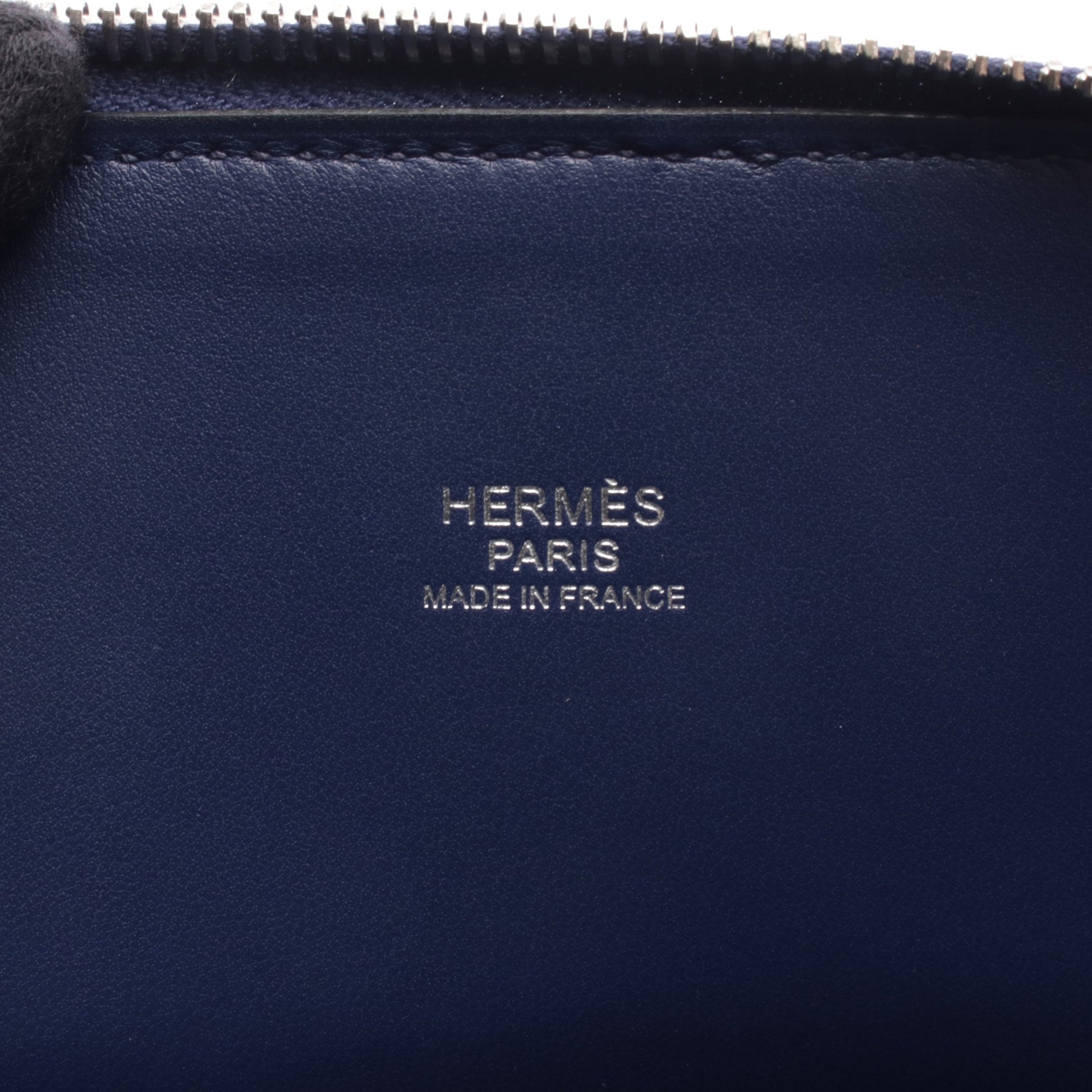 ボリード27 ブルーアンクル ハンドバッグ ヴォーエプソン ダークブルー シルバー金具 2WAY D刻印 エルメス バッグ HERMES