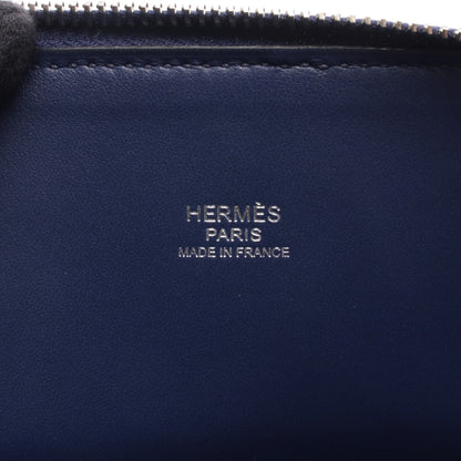 ボリード27 ブルーアンクル ハンドバッグ ヴォーエプソン ダークブルー シルバー金具 2WAY D刻印 エルメス バッグ HERMES