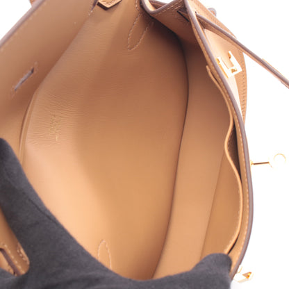 ジプシエール ミニ ビスキュイ ショルダーバッグ ヴォースイフト ブラウン ゴールド金具 K刻印 エルメス バッグ HERMES