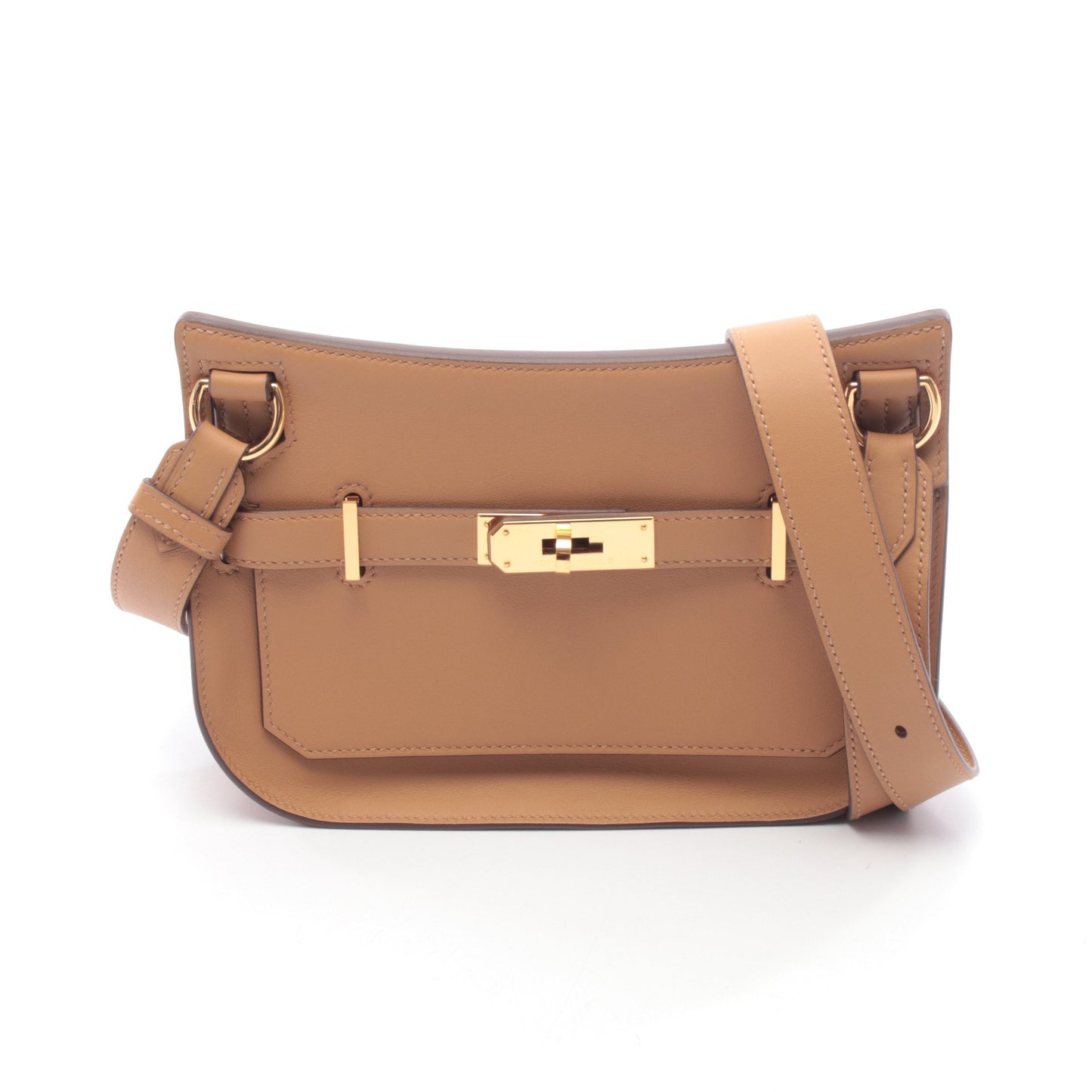 ジプシエール ミニ ビスキュイ ショルダーバッグ ヴォースイフト ブラウン ゴールド金具 K刻印 エルメス バッグ HERMES