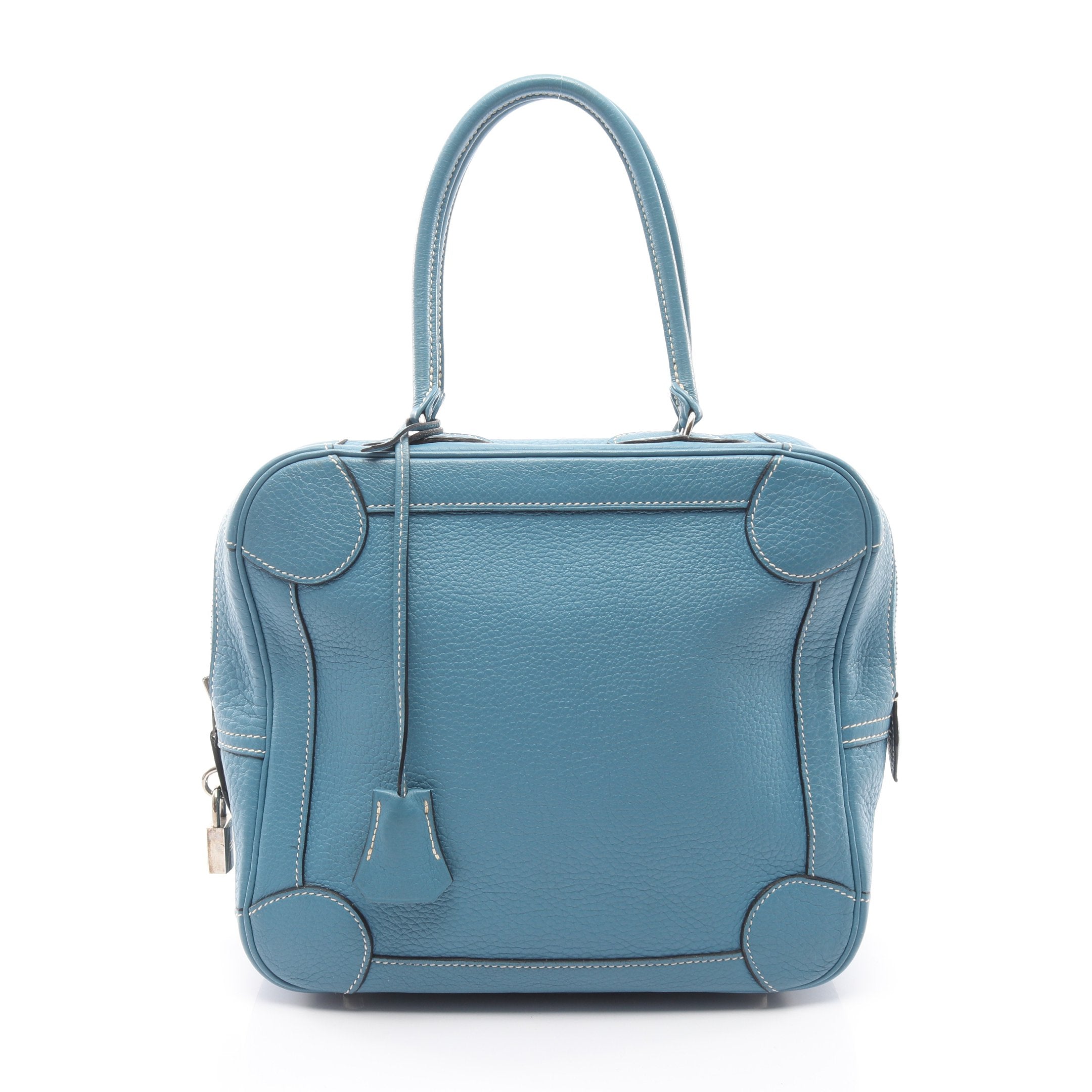 HERMES エルメス マサイPM ブルージーン 2WAYバッグ ショルダーバッグ トートバッグ ハンドバッグ ブルー レザー トリヨン □G刻印 シルバー金具 中古・古着通販】HERMES (エルメス) マサイPM ブルージーン サイズ:PM