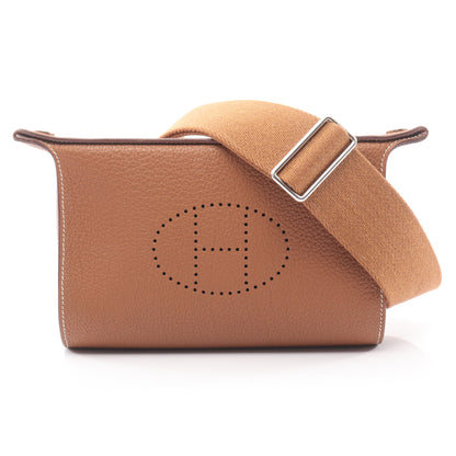 ヴィド ポッシュ ゴールド ショルダーバッグ トゴ ブラウン シルバー金具 W刻印 エルメス バッグ HERMES