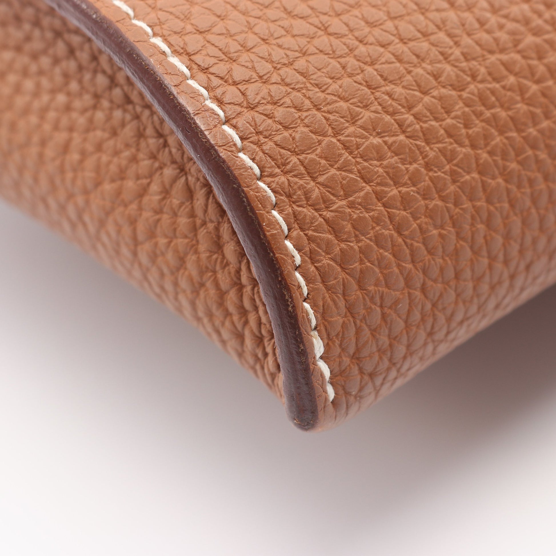 ヴィド ポッシュ ゴールド ショルダーバッグ トゴ ブラウン シルバー金具 W刻印 エルメス バッグ HERMES