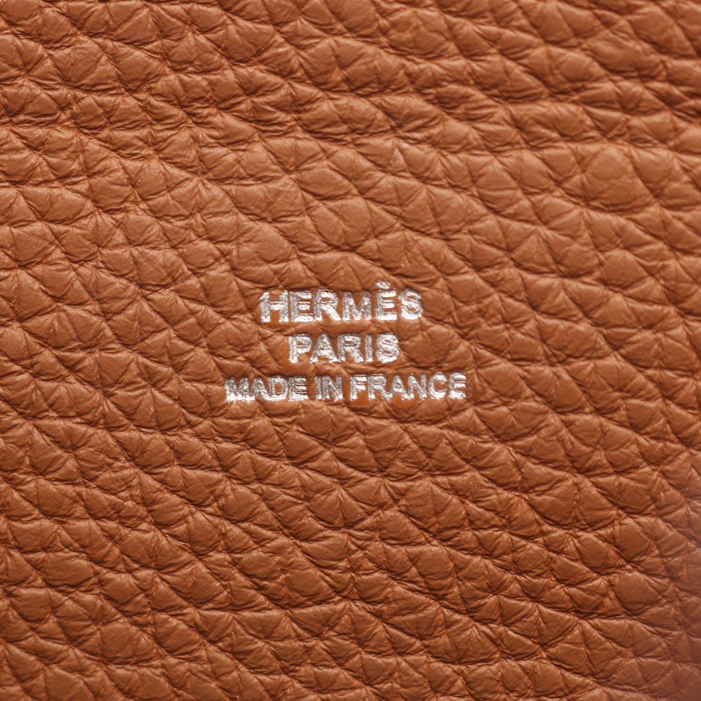 ヴィド ポッシュ ゴールド ショルダーバッグ トゴ ブラウン シルバー金具 W刻印 エルメス バッグ HERMES