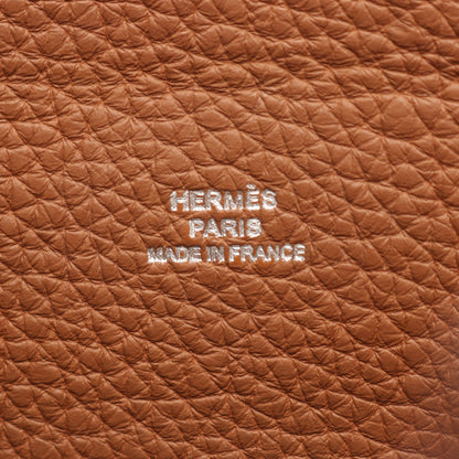 ヴィド ポッシュ ゴールド ショルダーバッグ トゴ ブラウン シルバー金具 W刻印 エルメス バッグ HERMES