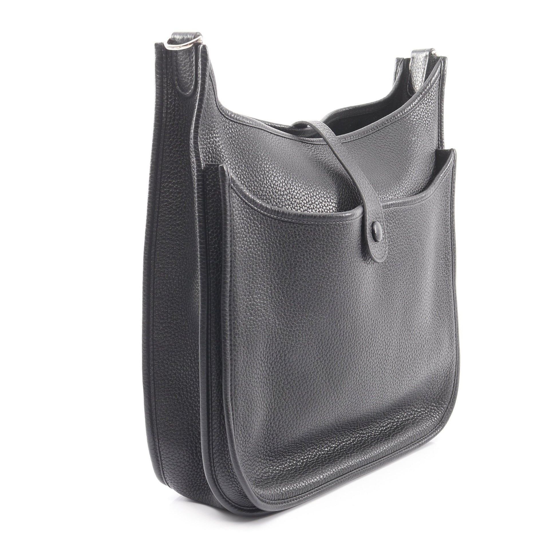 エヴリン 3 トロワ GM ショルダーバッグ トリヨンクレマンス ブラック シルバー金具 □Q刻印 エルメス バッグ HERMES