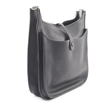 エヴリン 3 トロワ GM ショルダーバッグ トリヨンクレマンス ブラック シルバー金具 □Q刻印 エルメス バッグ HERMES