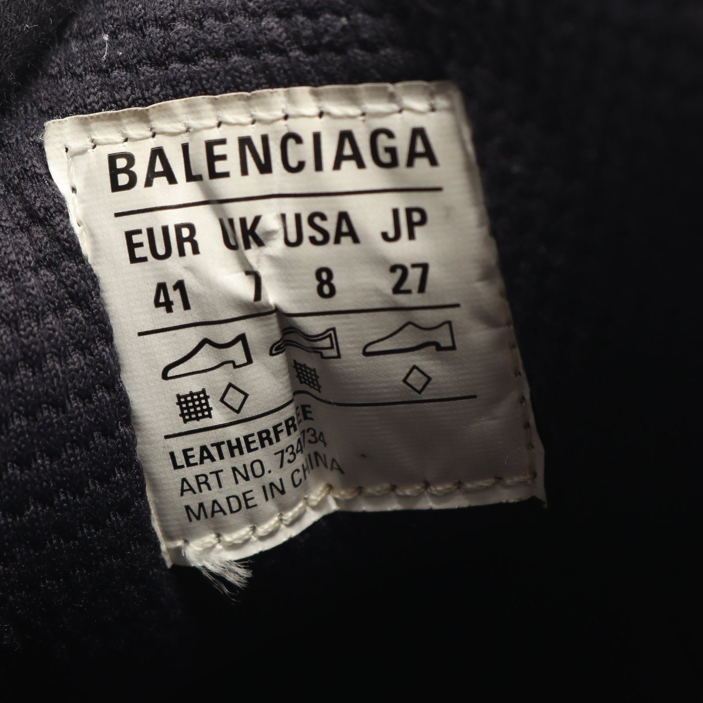 3XL スニーカー ファブリック グレー バレンシアガ シューズ BALENCIAGA