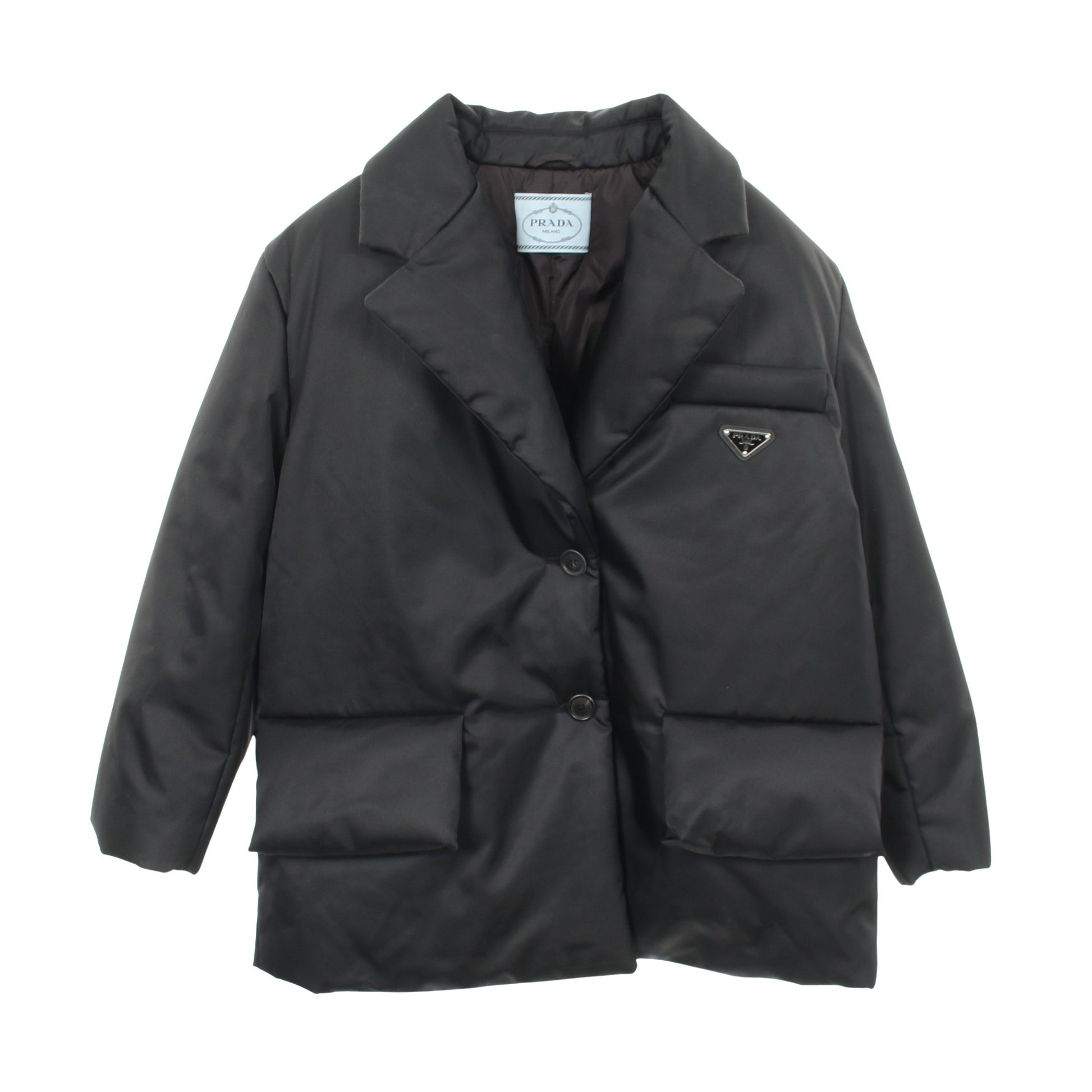 Re-Nylon ダウンジャケット ナイロン ブラック プラダ アウター PRADA
