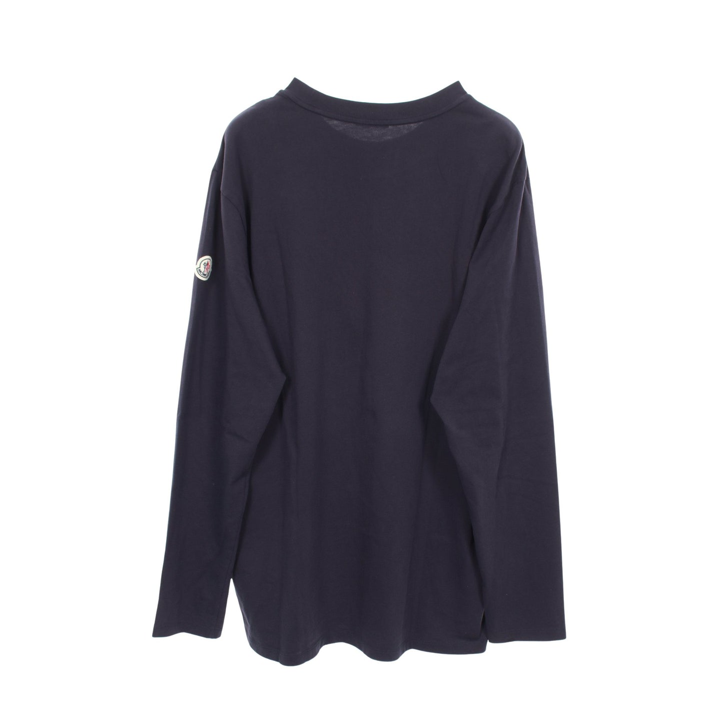 ロゴ刺繍 長袖Tシャツ コットン ネイビー モンクレール トップス MONCLER