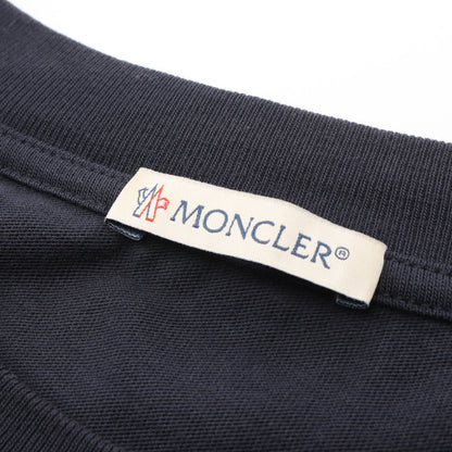ロゴ刺繍 長袖Tシャツ コットン ネイビー モンクレール トップス MONCLER