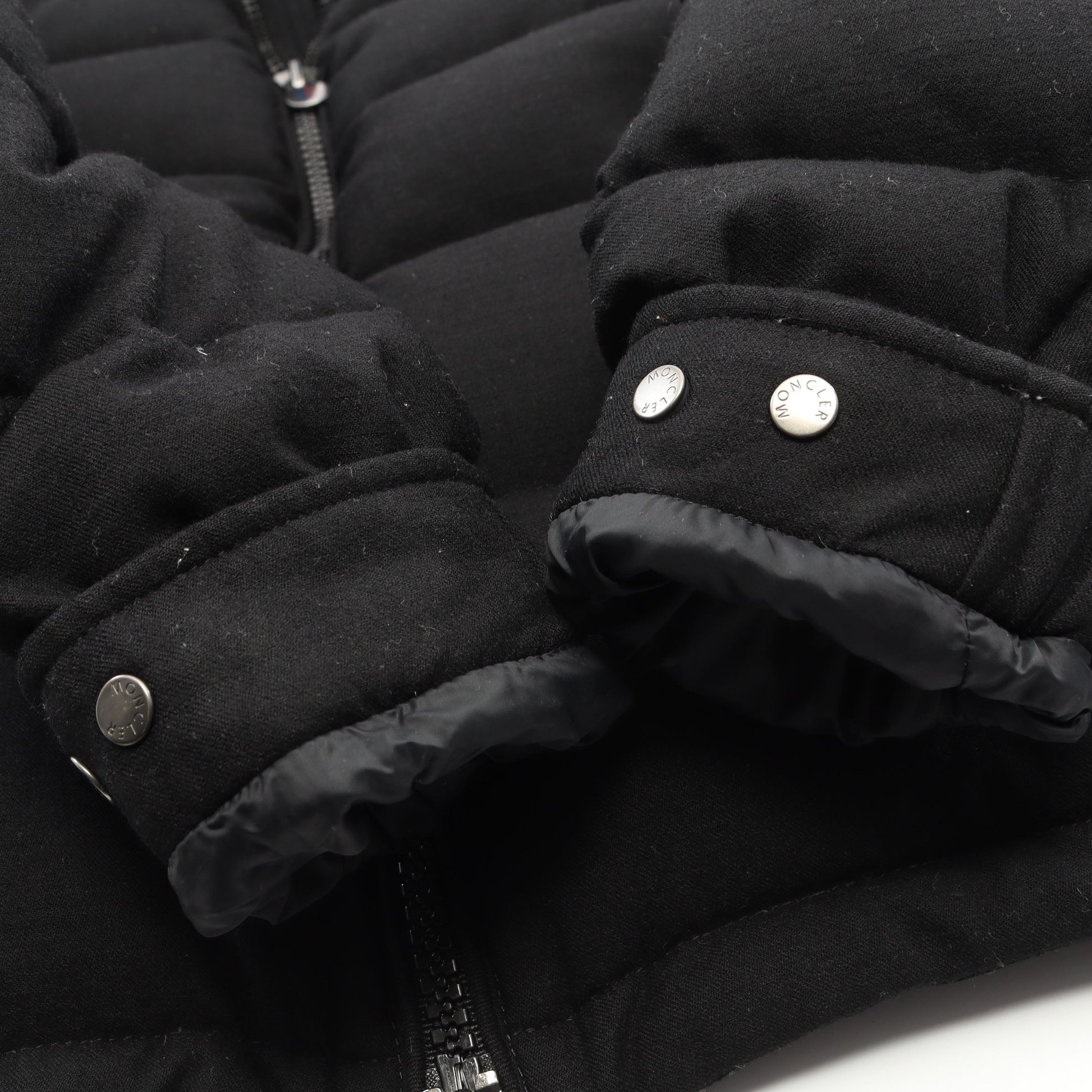 MONTGENEVRE モンジュネーヴル ダウンジャケット ウール ブラック モンクレール アウター MONCLER