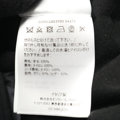 MONTGENEVRE モンジュネーヴル ダウンジャケット ウール ブラック モンクレール アウター MONCLER