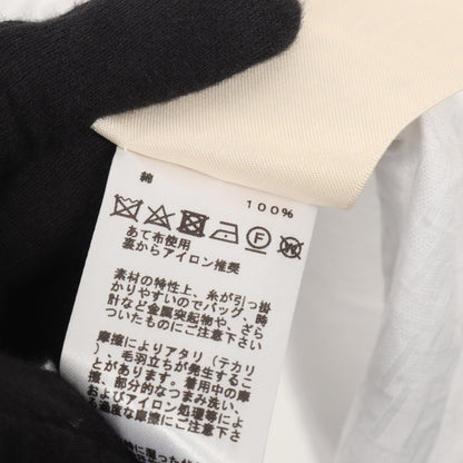 モザイク ジップドレス シャツワンピース 半袖 コットン ホワイト エルメス ワンピース HERMES