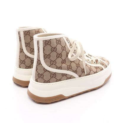 GUCCI TENNIS 1977 GGキャンバス ハイカットスニーカー キャンバス ベージュ ブラウン グッチ シューズ GUCCI