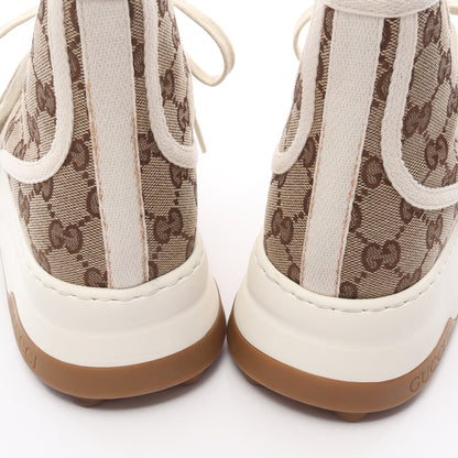 GUCCI TENNIS 1977 GGキャンバス ハイカットスニーカー キャンバス ベージュ ブラウン グッチ シューズ GUCCI