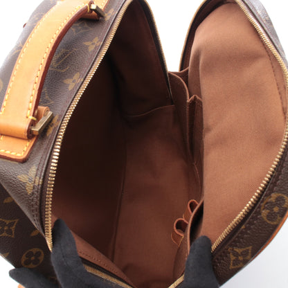 パックオール サックアド モノグラム ハンドバッグ PVC レザー ブラウン ルイヴィトン バッグ LOUIS VUITTON