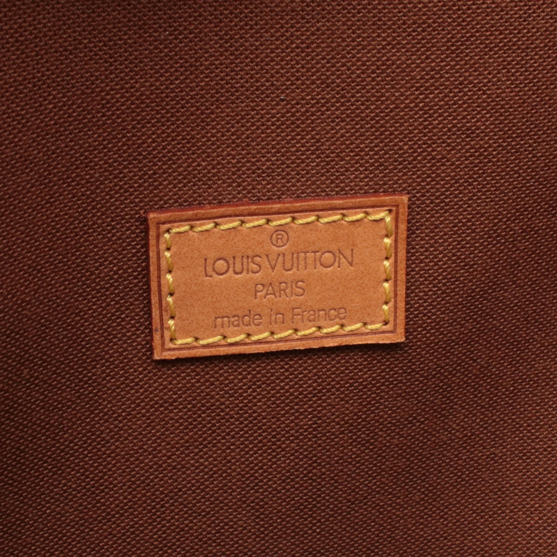 パックオール サックアド モノグラム ハンドバッグ PVC レザー ブラウン ルイヴィトン バッグ LOUIS VUITTON