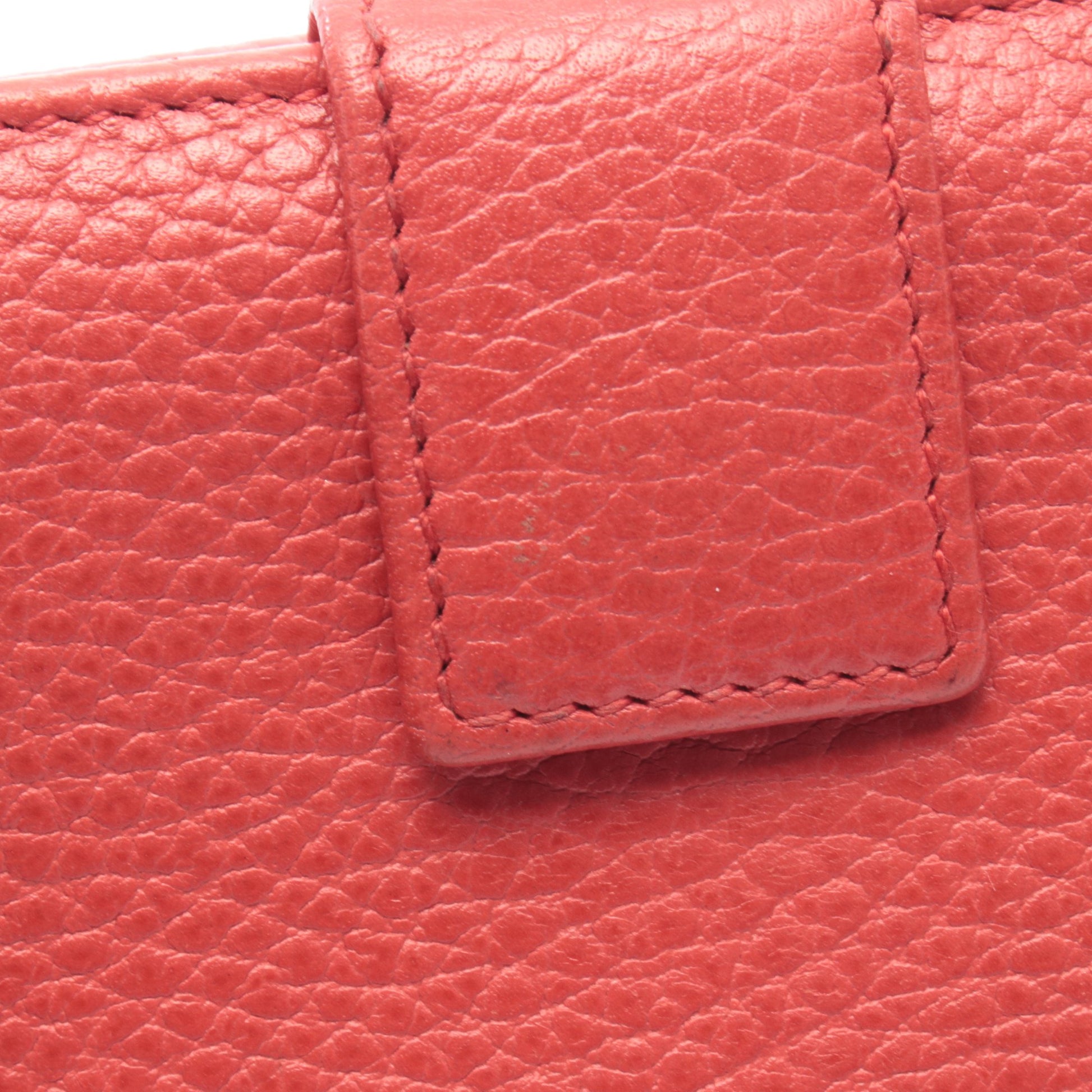 Wホック財布 レザー レッド グッチ 財布・小物 GUCCI