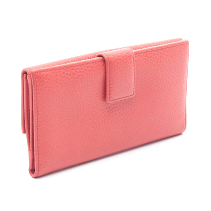 Wホック財布 レザー レッド グッチ 財布・小物 GUCCI