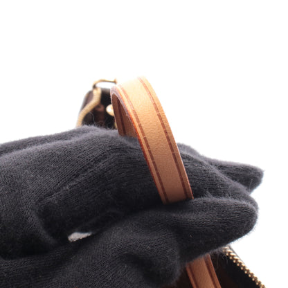 ポシェットアクセソワール モノグラム ハンドバッグ PVC レザー ブラウン ルイヴィトン バッグ LOUIS VUITTON