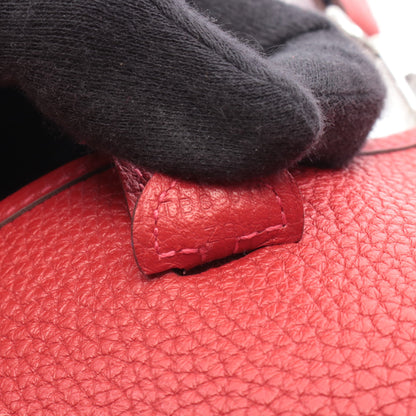 エヴリンTPM ルージュカザック ショルダーバッグ トリヨンクレマンス レッド シルバー金具 T刻印 エルメス バッグ HERMES