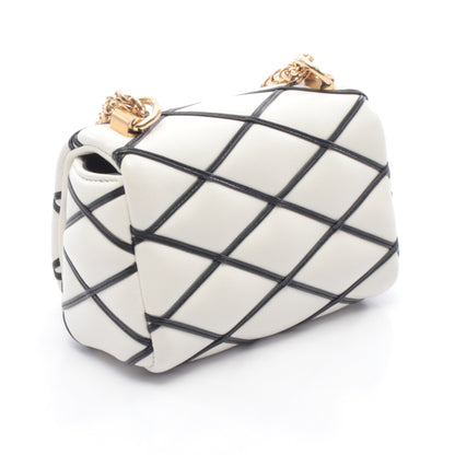 PICO GO-14 マルタージュ チェーンショルダーバッグ レザー ホワイト ブラック ルイヴィトン バッグ LOUIS VUITTON