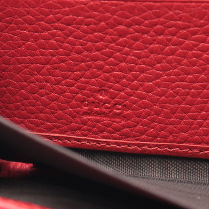 バンブー ラウンドファスナー長財布 レザー レッド グッチ 財布・小物 GUCCI