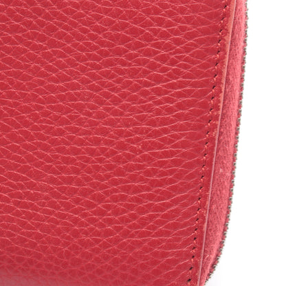 バンブー ラウンドファスナー長財布 レザー レッド グッチ 財布・小物 GUCCI