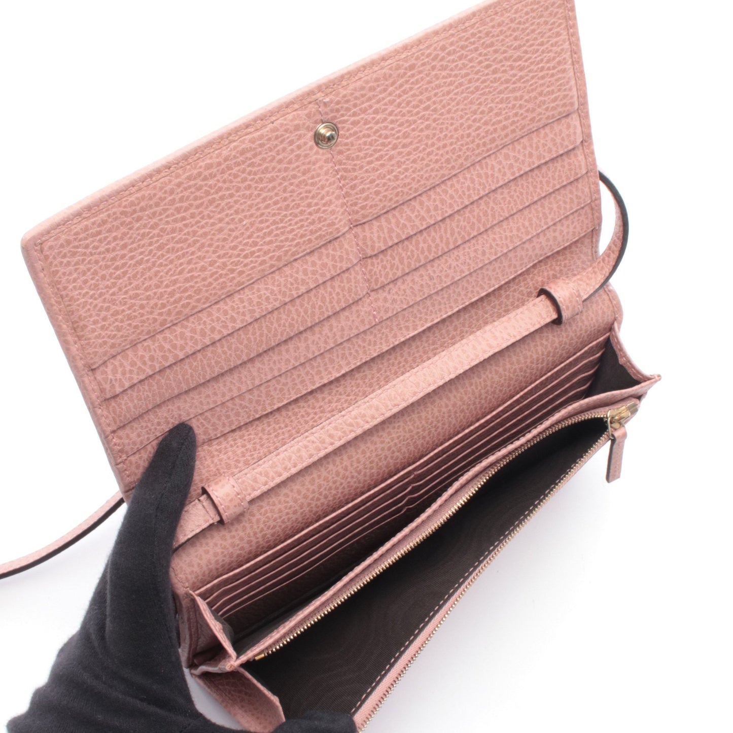 スウィング ショルダーウォレット レザー ピンク グッチ バッグ GUCCI