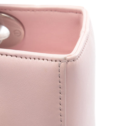 LADY DIOR レディディオール ハンドバッグ ハート ワッペン レザー ライトピンク ボルドー 2WAY クリスチャンディオール バッグ Christian Dior