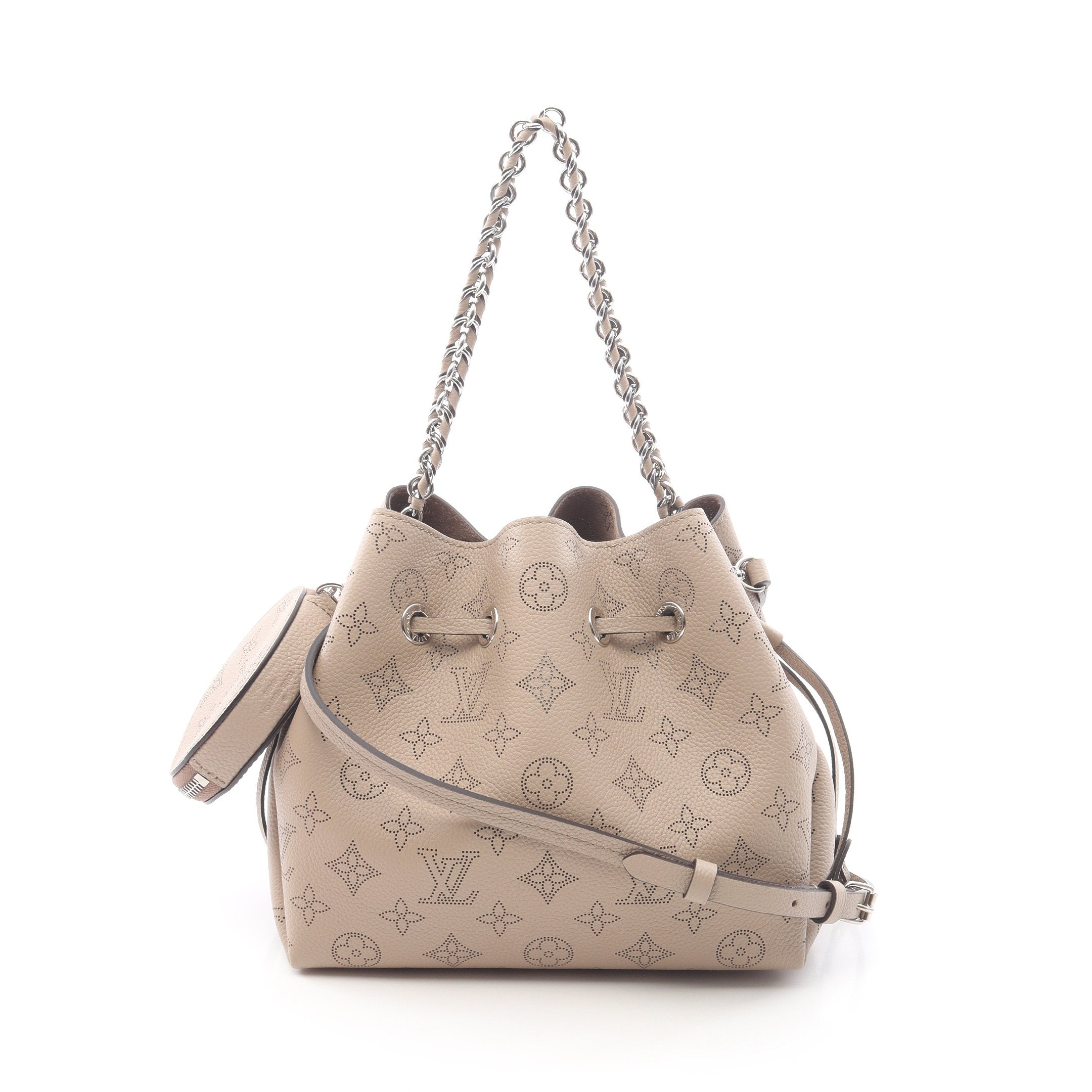 LOUIS VUITTON ビジネスバッグ グレー/ベージュ Louis Vuitton Calfskin LV New Wave Chain Bag Taupe 1379877