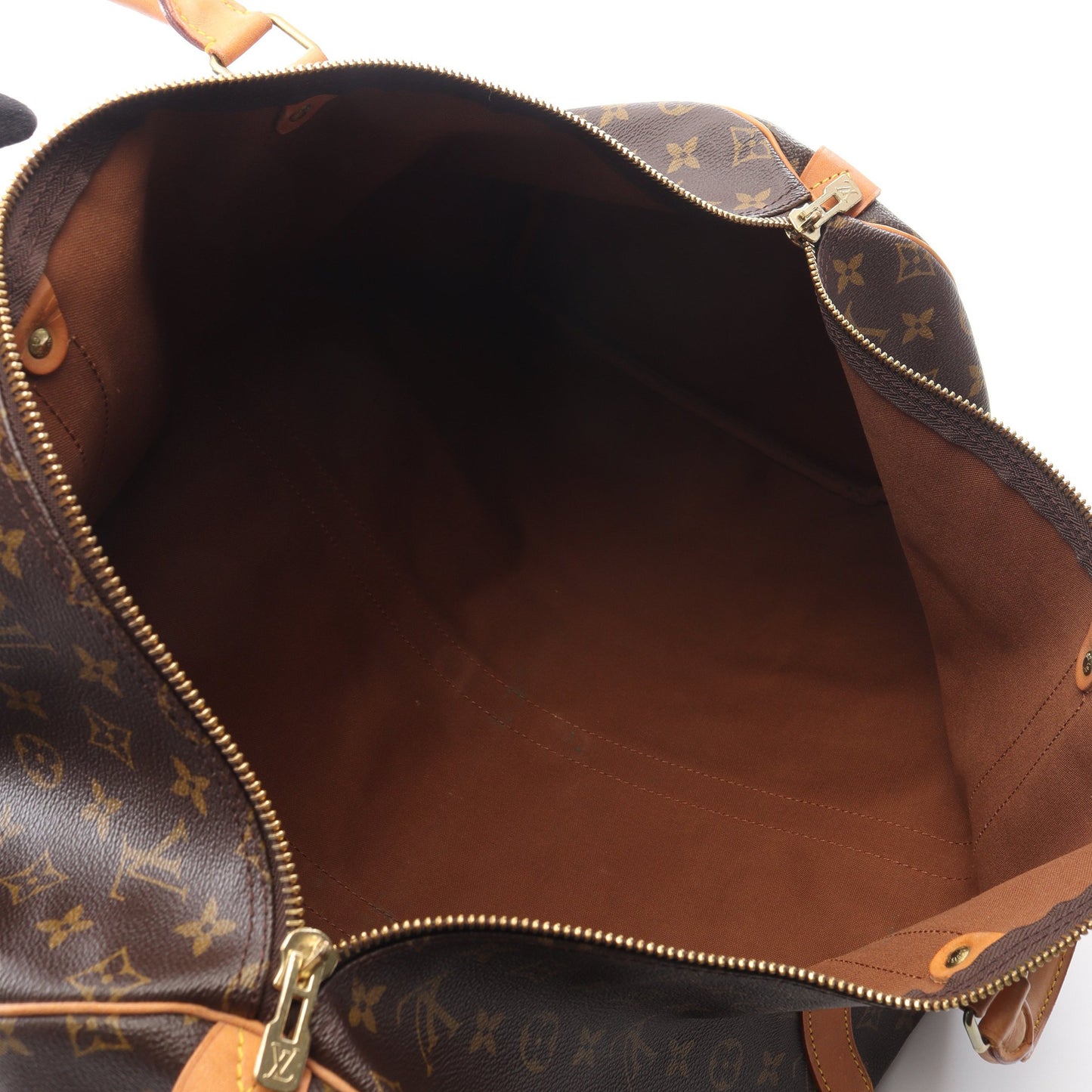 キーポル55 モノグラム ボストンバッグ PVC レザー ブラウン ルイヴィトン バッグ LOUIS VUITTON