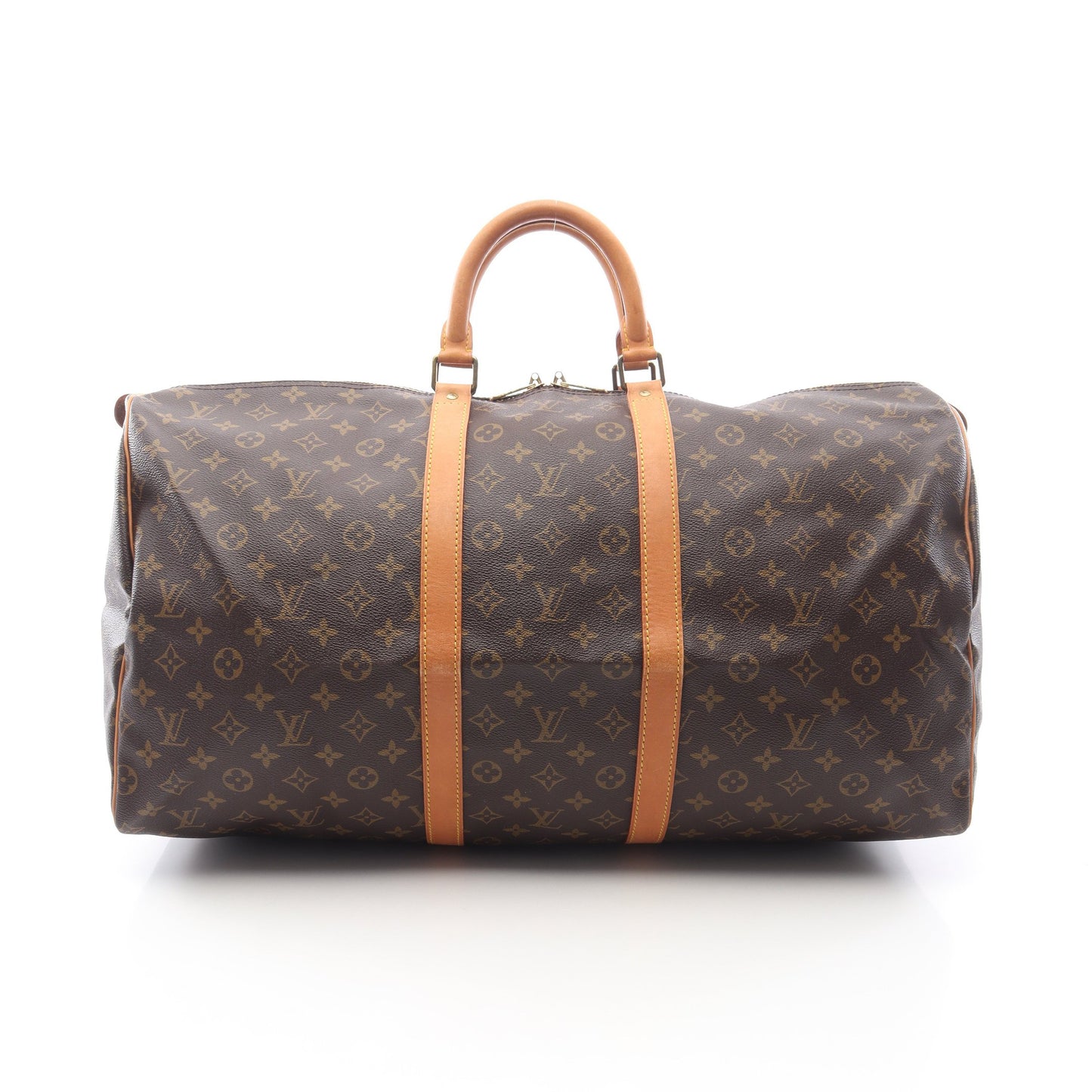 キーポル55 モノグラム ボストンバッグ PVC レザー ブラウン ルイヴィトン バッグ LOUIS VUITTON