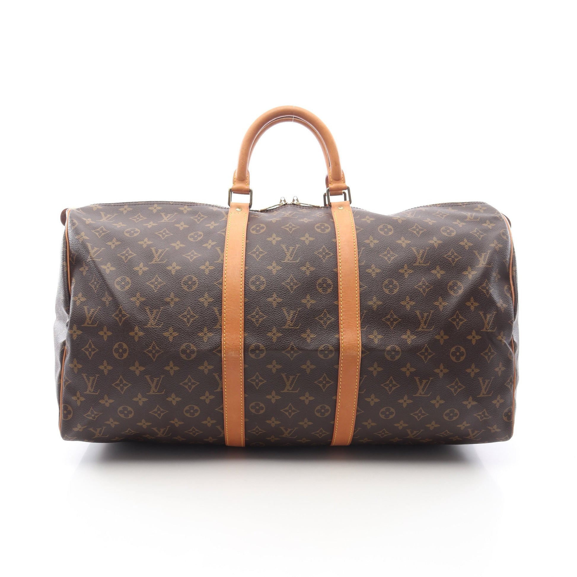 キーポル55 モノグラム ボストンバッグ PVC レザー ブラウン ルイヴィトン バッグ LOUIS VUITTON