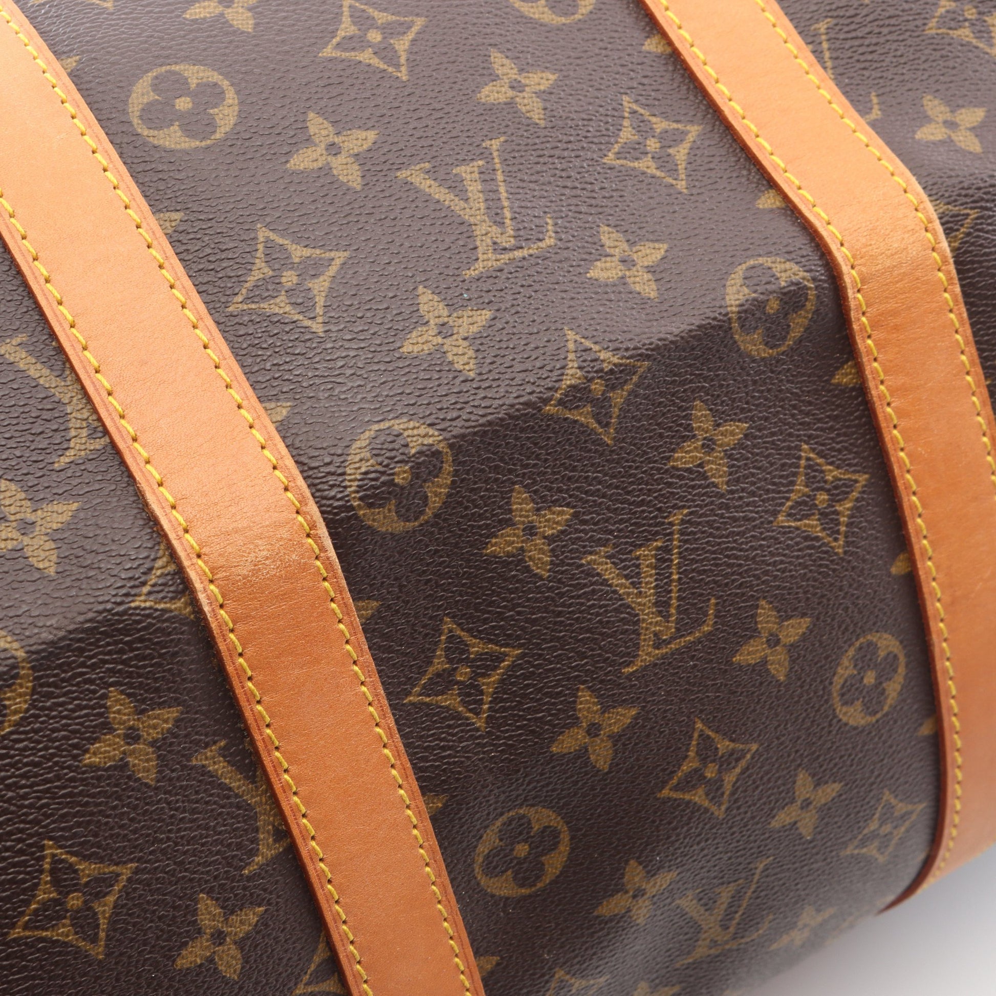 キーポル55 モノグラム ボストンバッグ PVC レザー ブラウン ルイヴィトン バッグ LOUIS VUITTON