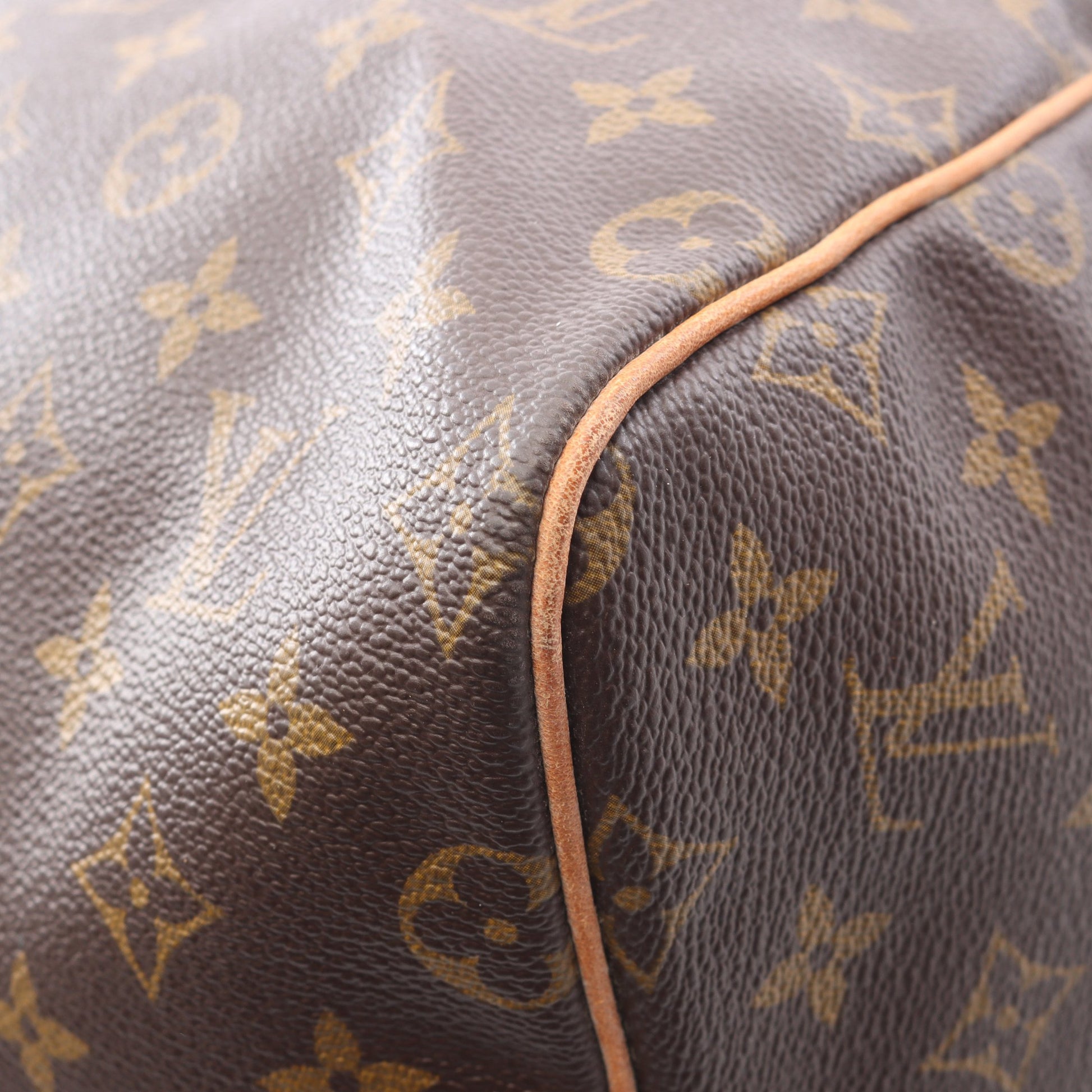 キーポル55 モノグラム ボストンバッグ PVC レザー ブラウン ルイヴィトン バッグ LOUIS VUITTON